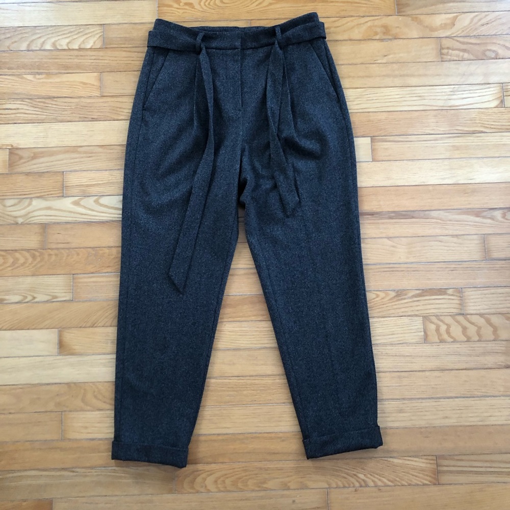 Rw&Co Tweed Tie Front Pants